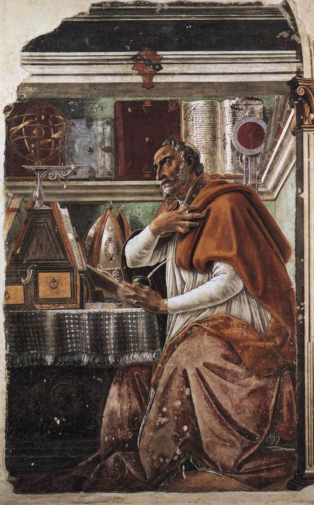 Saint Augustine in His Study, Sandro Botticelli, 1480