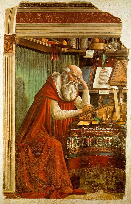Saint Jerome in His Study, Domenico Ghirlandaio, 1480