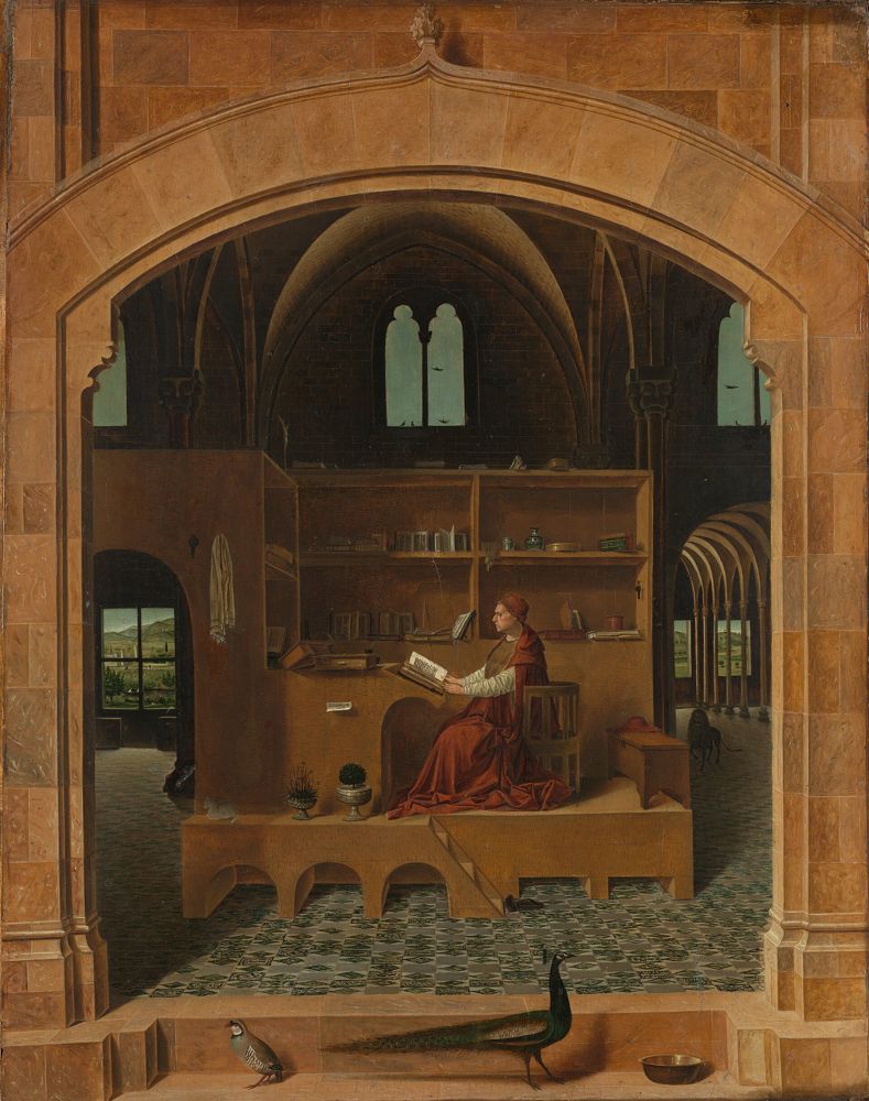 Saint Jerome in His Study, Antonello da Messina, c. 1475